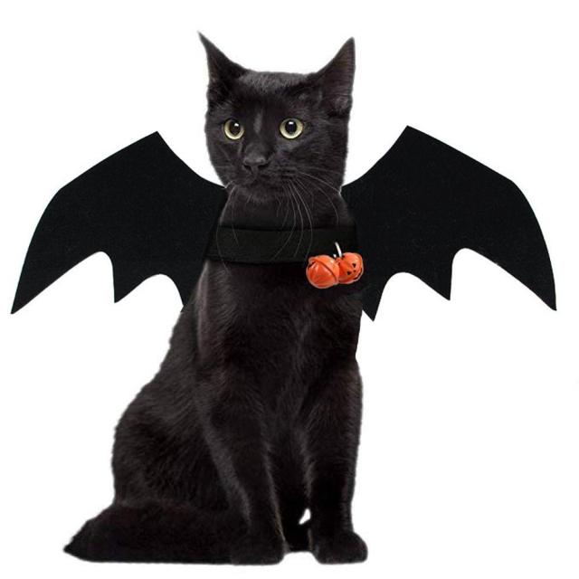 Cat Dog Costumes Bat Wings Fashion Artificial Wing Dress Up Halloween Ornament Cosplay Party Supplies Pet Products Quick-release