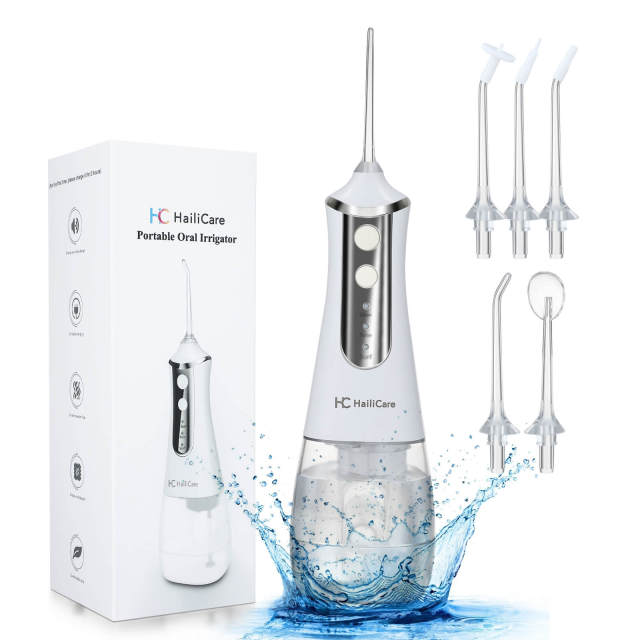OOVOV Electric Teeth Flusher Oral Care Irrigator Portable Water Dental Flosser USB Rechargeable Floss Tooth with 5 Jet T
