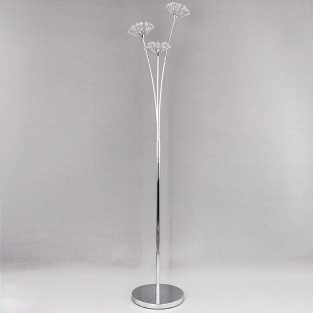 OOVOV Dandelion Crystal Floor Lamp Personality Creative Living Room Bedroom Bedside lamp Stand Up Lamp