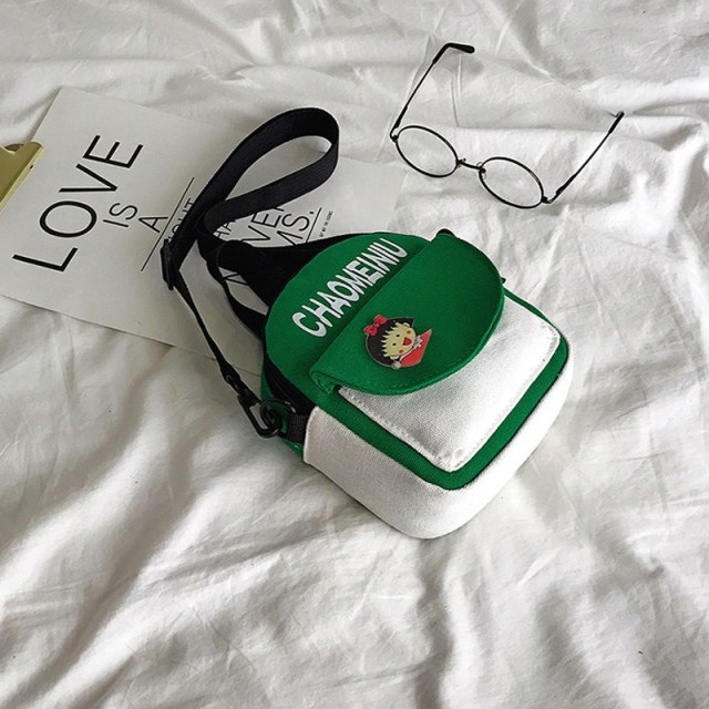 OOVOV Small Canvas Bag For Women,All-match Cross Body Mini Bag,Canvas Shoulder Bag,Summer Sling Bag