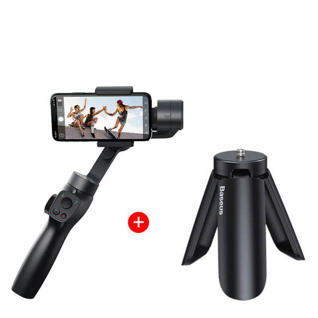 Baseus Handheld Gimbal Stabilizer 3-Axis Wireless Bluetooth Phone Gimbal Holder Auto Motion Tracking for iPhone Action Camera