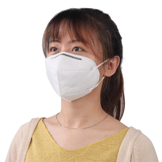 20 Pcs White Face Protection Masks Protective - Liquid and Dust Proof 5-Layer Breathable Cup Dust Mask for Home &amp; Office