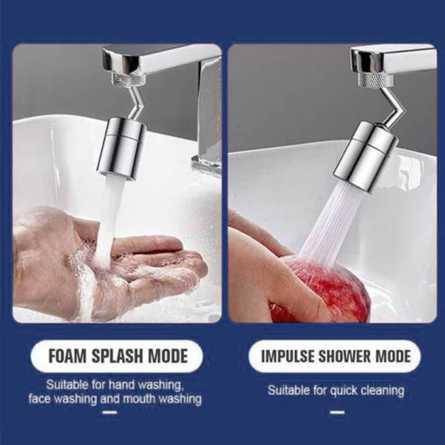OOVOV 720°rotation Universal Splash-proof Swivel Water Saving Faucet Bathroom Filter Foamer Aerators Children Movable Kitchen Tap Tool