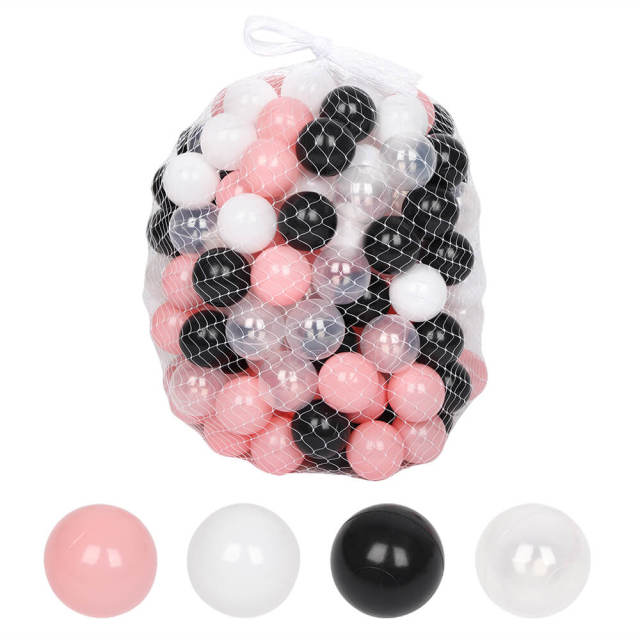 OOVOV 200 Pcs Ocean Balls 2.17 Inches Plastic Pit Ball Crush Proof Stress Balls for Toddlers and Kids Pool Playhouse