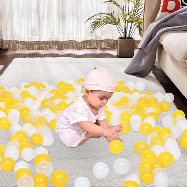 OOVOV Ocean Balls for Kids 5.5cm Children Soft Plastic Ocean Balls for Baby Room Decor or Party Playground Pool Decoration Best for Toddler Birthday Gift