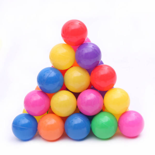 OOVOV Play Ball Pit Balls for Kids Plastic Refill Balls 100Pcs Phthalate and BPA Free Colorful Ocean Ball Great Gift for Toddlers and Kids