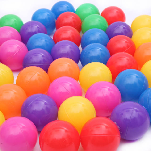 OOVOV Play Ball Pit Balls for Kids Plastic Refill Balls 100Pcs Phthalate and BPA Free Colorful Ocean Ball Great Gift for Toddlers and Kids