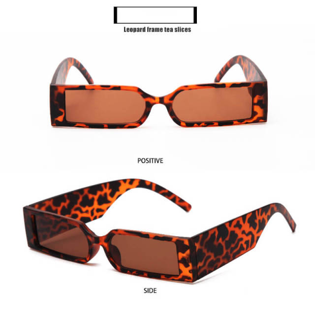 Punk Sunglasses Women Men Vintage Rectangle Eyeglasses Steampunk Shades Eyewear UV400