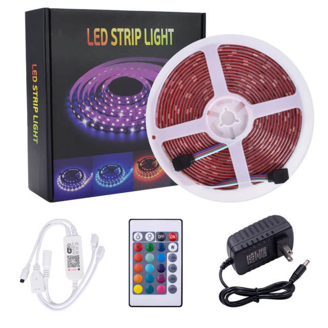 LED Light Strip Wifi Remote Control 12V-5050 RGB 24 Keys Waterproof Light String