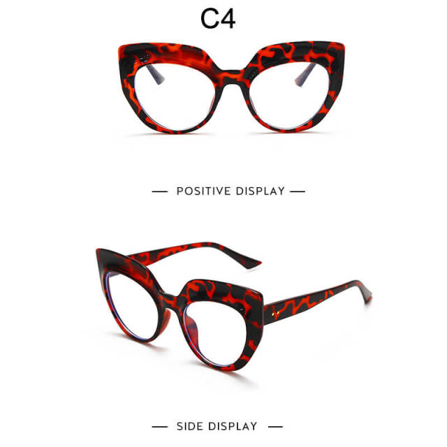 Women Men Optical Glasses Vintage Cat Eye Eyeglasses Spectacle Frame