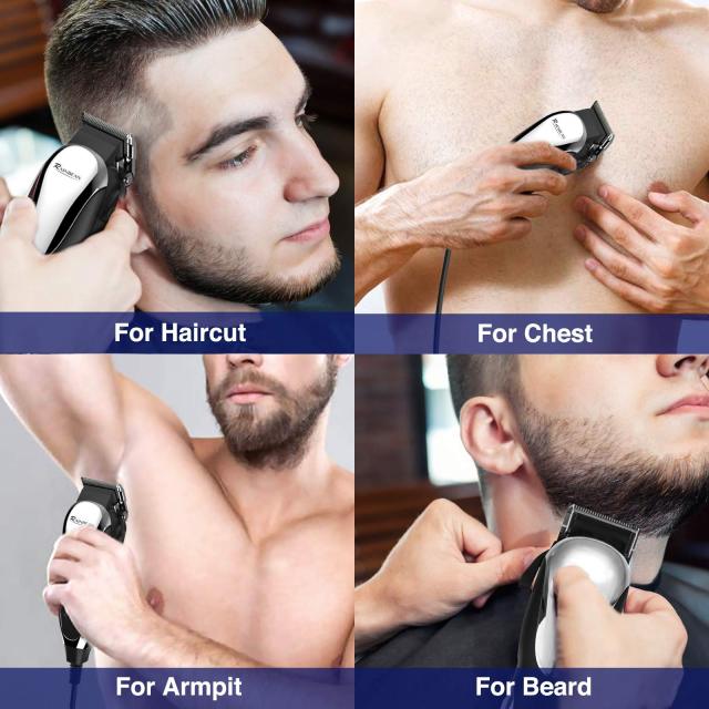 Professional Hair Clippers Corded Clipping and Trimming Kit for Men Kids
