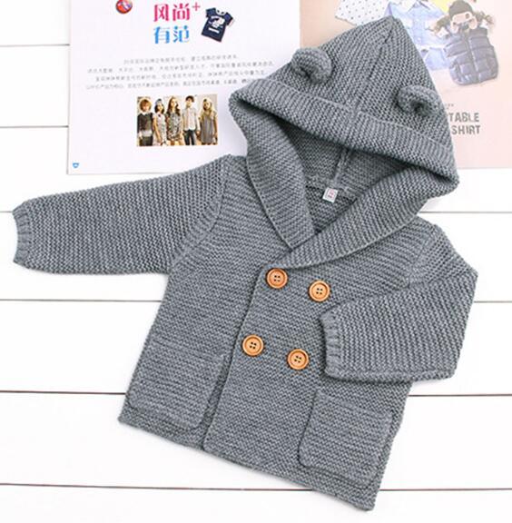 Winter Newborn Baby Sweater 1-24M Boys Girl Knitted Cardigan
