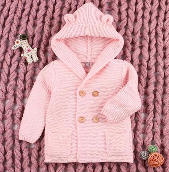 Winter Newborn Baby Sweater 1-24M Boys Girl Knitted Cardigan