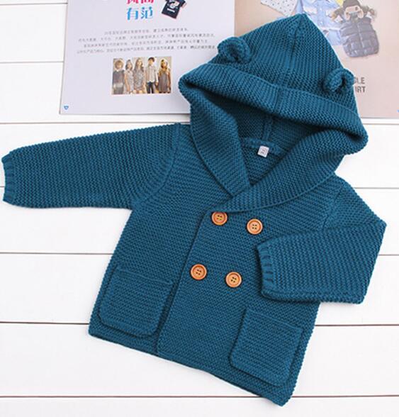 Winter Newborn Baby Sweater 1-24M Boys Girl Knitted Cardigan