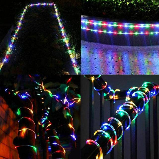 50LED Solar Fairy String Light Copper Wire Outdoor Waterproof Garden Xmas Decor