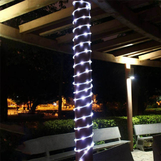 200LED Waterproof Solar Fairy String Lights Copper Wire Outdoor Garden Decor