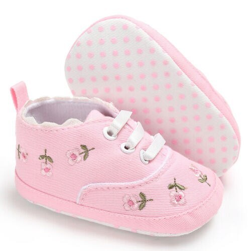 Spring 0-18M Toddler Baby Shoes Newborn Girls Soft Sole Crib Shoes