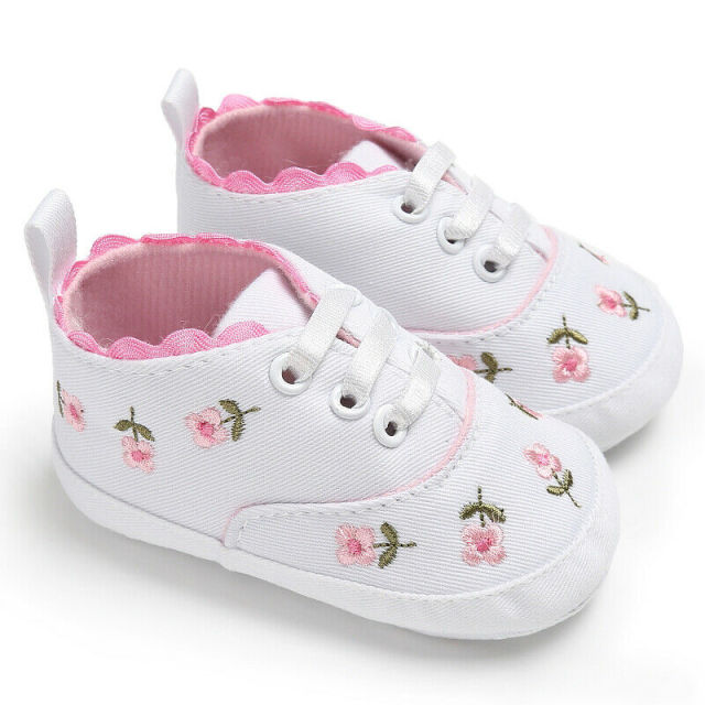 Spring 0-18M Toddler Baby Shoes Newborn Girls Soft Sole Crib Shoes