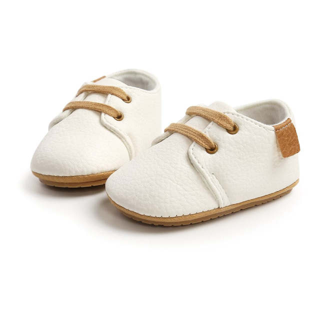 0-18M Newborn Baby Girls Boys First Walker PU Leather Casual Shoes