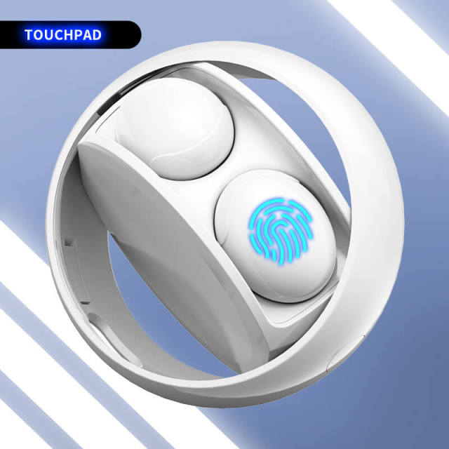 Bluetooth 5.0 Earphones with Microphone Touch Control Wireless Headphones TWS In-ear Earbuds with Rotary Charging Case