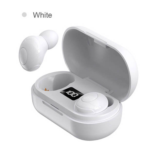 Wireless Bluetooth Earphone Bluetooth 5.0 Earbuds Built-in Mic in-Ear Key Operation Earphones for Sports Game