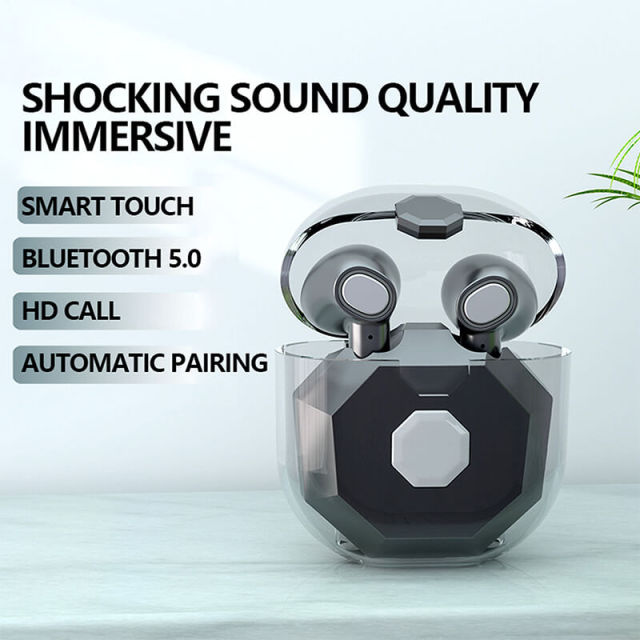 Tws Wireless Earphone Bluetooth 5.0 Noise Reduction Touch Control Wireless Earbuds Gaming Headset