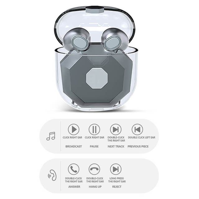 Tws Wireless Earphone Bluetooth 5.0 Noise Reduction Touch Control Wireless Earbuds Gaming Headset