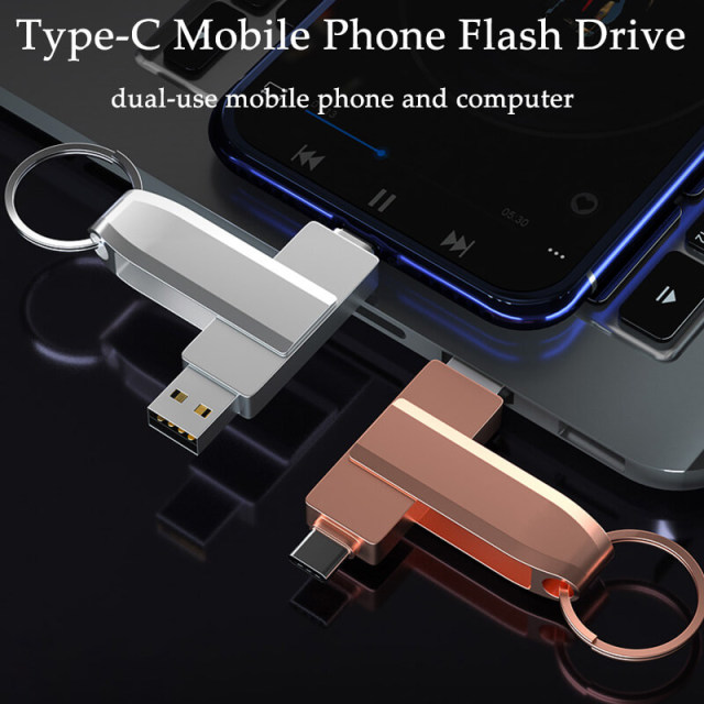 USB Type-C Flash Drive Dual USB 2.0 Thumb Drive for Android Smartphones Tablets MacBook