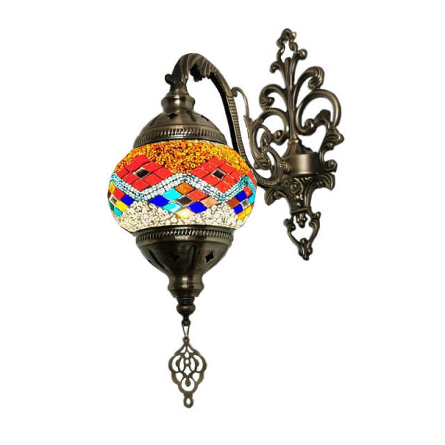Handmade Wall Lamp with Mosaic Shade 15.7 in Height Home Decoration Light Fixture
