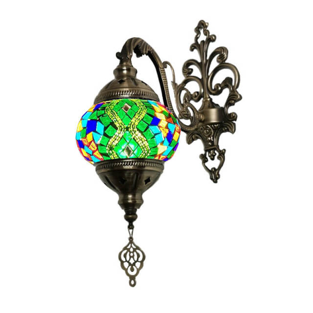 Handmade Wall Lamp with Mosaic Shade 15.7 in Height Home Decoration Light Fixture