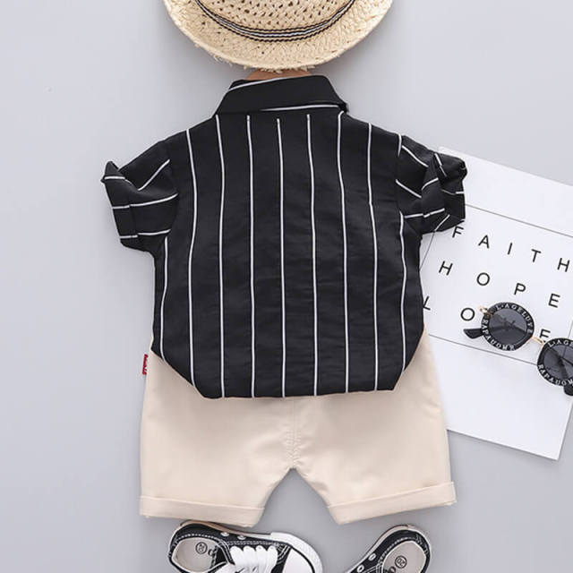 2Pcs Summer Short Sleeve Clothes Set for Baby Boys 0-4Y Kids Clothing