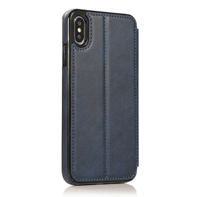 Wallet Case for iPhone 12 - Blocking Card Slot Stand PU Leather Magnetic Apple Flip Cover