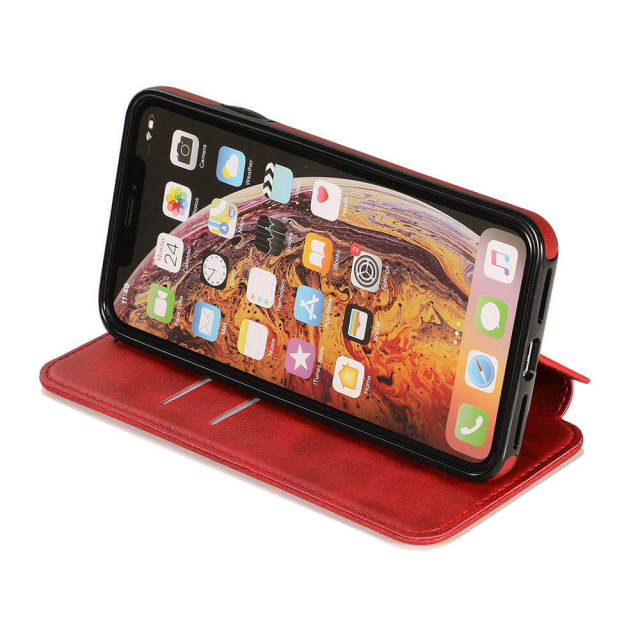 Wallet Case for iPhone 12 - Blocking Card Slot Stand PU Leather Magnetic Apple Flip Cover