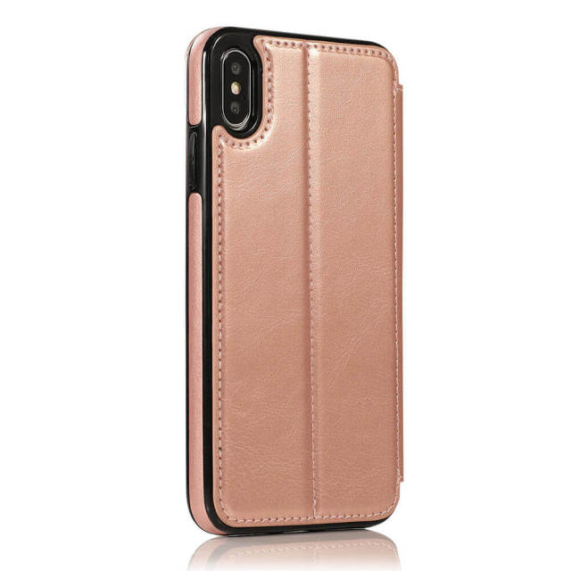 Wallet Case for iPhone 12 - Blocking Card Slot Stand PU Leather Magnetic Apple Flip Cover