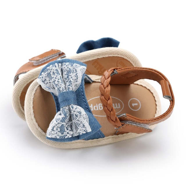 Baby Girl Shoes Infant Canvas Bowknot Kids Beach Baby Walking Shoes