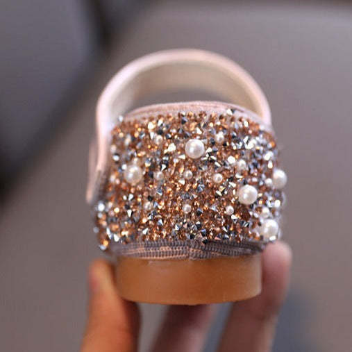 Baby Girls Shoes Pearl Rhinestones Princess Shoes For Party