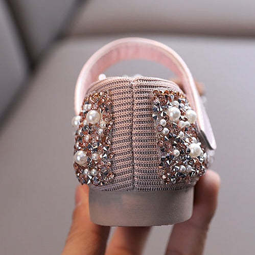 Baby Girls Shoes Pearl Rhinestones Princess Shoes For Party