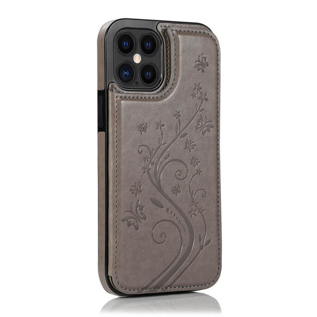 OOVOV Case for iPhone X-Wallet Case with PU Leather Card Pockets Back Flip Cover for iPhone Xs with Kickstand