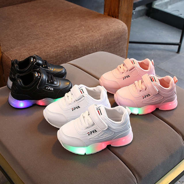 Children Sneakers With Light Up Sole Baby Led Luminous Shoes for Girls Boys
