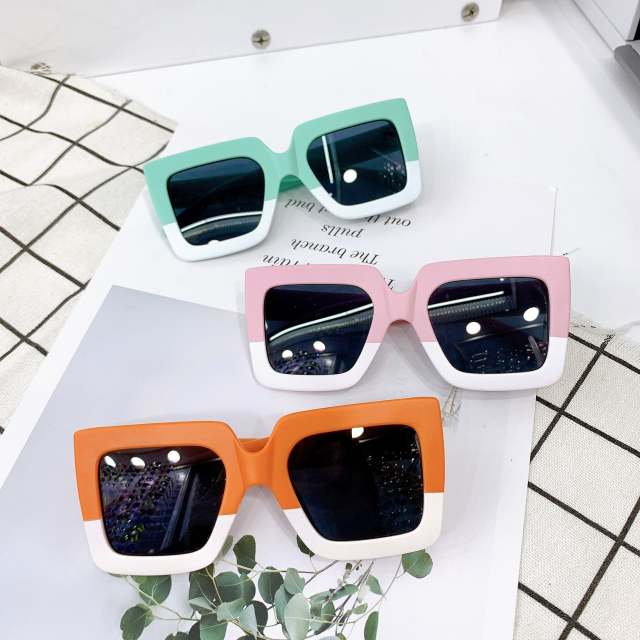 1-6Years Kids Boy Girl Sunglasses Anti-UV Square-Shaped Decorative Glasses