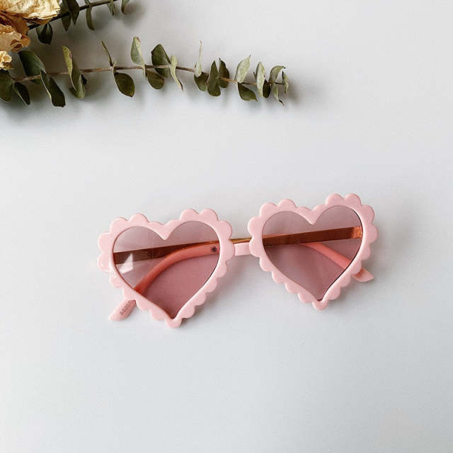 Infant Boy Girl Sunglasses Love Shape Kid Eyeglasses Beach Eyewear