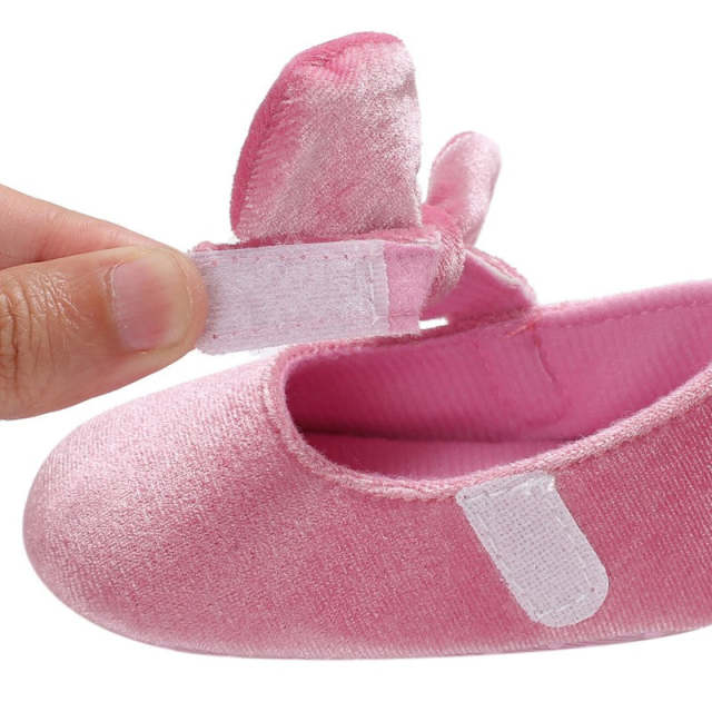 Baby Girl Bowknot Newborn Shoes First Walkers Toddler Prewalker 0-18M