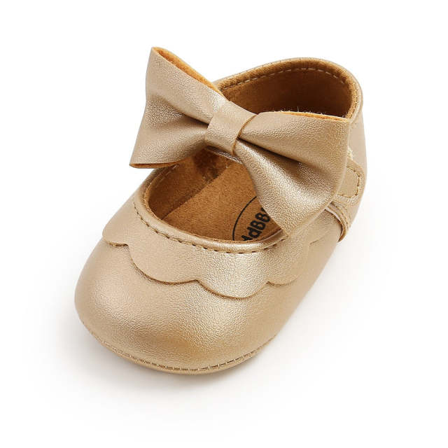 Infant Girls Leather Shoes Baby Boy Rubber Sole Anti-slip Moccasins