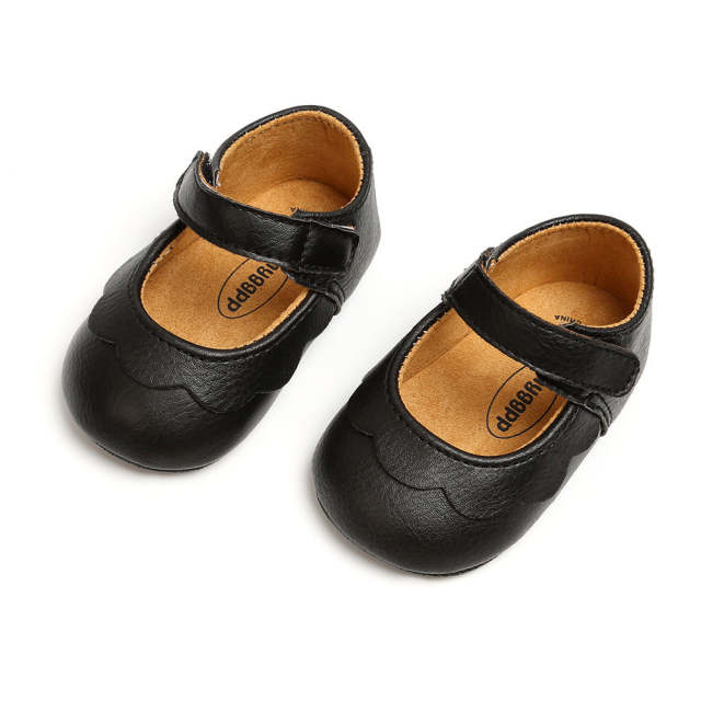 Newborn Boys Girls Shoes Toddler Leather Anti-slip Crib Shoes