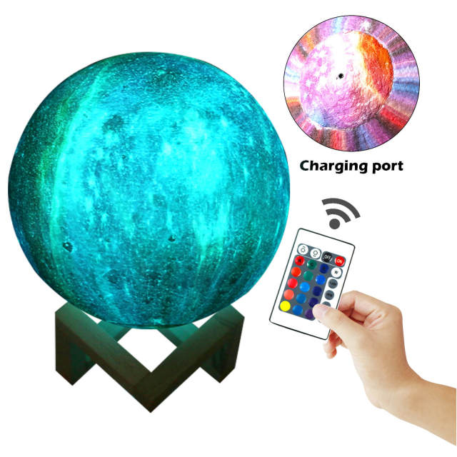 Moon Lamp - 16 Colors LED 3D Galaxy Lamp Moon Light - Remote &amp; Touch Control Star Lamp Moon Night Light Gifts for Girls Boys Kids Birthday