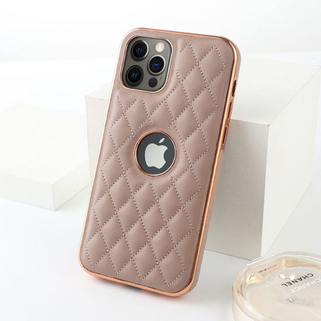 Phone Case For iPhone 12 Diamond quilted pattern Leather Phone Cover For iPhone 11 Apple iPhone 13