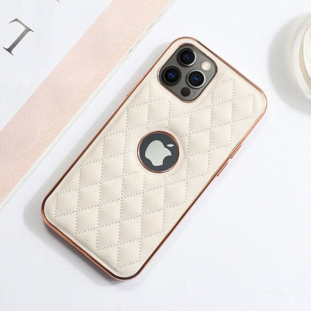 Phone Case For iPhone 12 Diamond quilted pattern Leather Phone Cover For iPhone 11 Apple iPhone 13