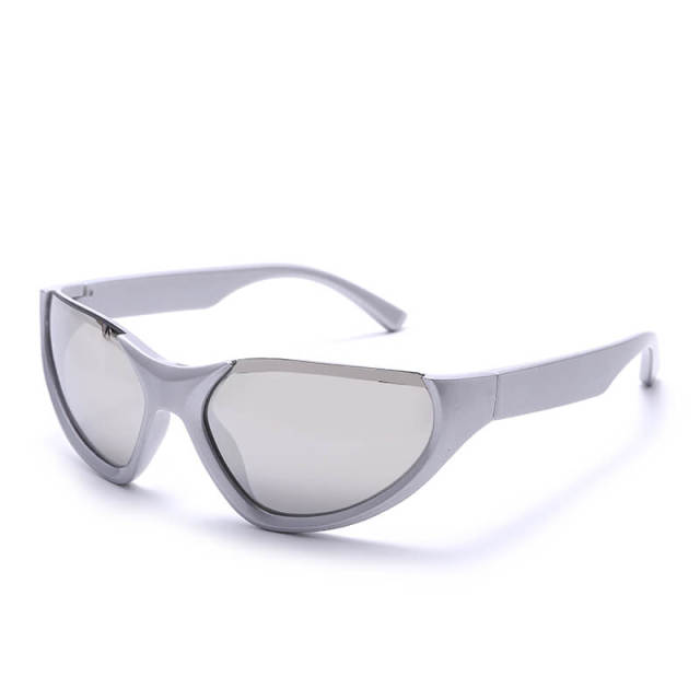 Punk Sunglasses For Women Unique Sports Sunglasses Men UV400 Goggle Shades Mirror Colorful Fashion Eyewear