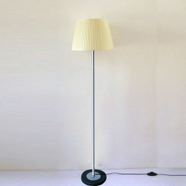 Floor Lamp With Pleated Shade For Bedroom Modern Simple Living Room Bedside Standing Lamp Foot Switch 61 Inch
