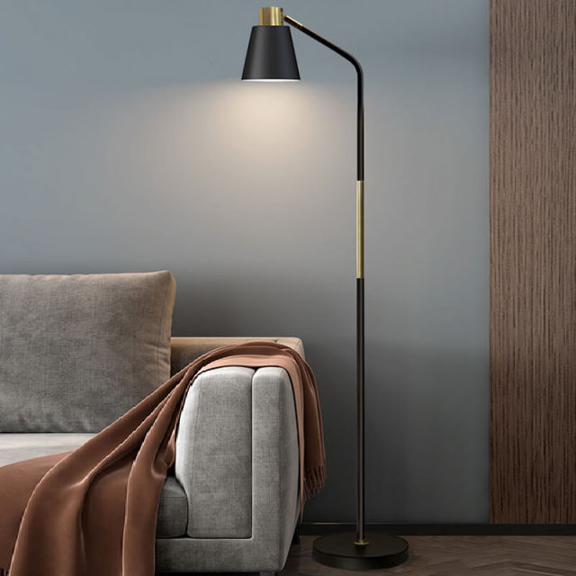 Floor Lamp, Modern Floor Lamps for Living Rooms Bedrooms - Simple Reading Lamp, Adjustable Metal Heads Indoor Standing Lighting